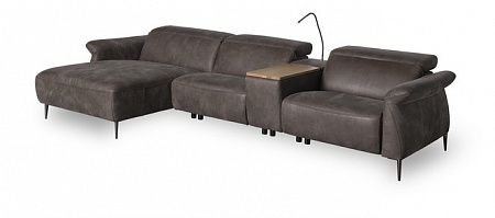 Антивандальный угловой диван с баром FREESIA Vero