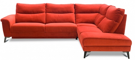 Металлокаркасный угловой диван с реклайнером и ящиком для белья VERBENA Vero