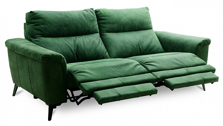 Жесткий 3-местный диван с двумя электрическими реклайнерами VERBENA Vero