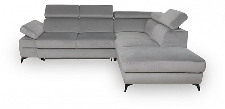 Современный угловой раскладной диван с оттоманкой и ящиком для белья Dahlia 2RCL-X90K1STP ver. 1