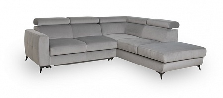 Выдвижной угловой раскладной диван с оттоманкой и ящиком для белья Dahlia 2RCL-X90K1STP ver. 2
