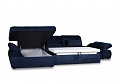 Угловой диван со спальным местом, оттоманкой и ящиком для белья ORTENSIA Vero