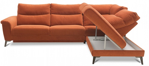Угловой диван с ящиком для белья VERBENA Vero