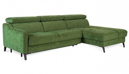 Выкатной угловой диван со спальным местом и ящиком для белья TULIPANO Vero