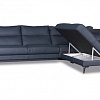 Угловой диван со спальным местом и ящиком для белья VERBENA Vero