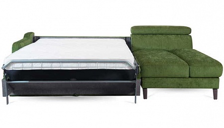 Раскладывающийся вперед угловой диван со спальным местом и ящиком для белья TULIPANO Vero