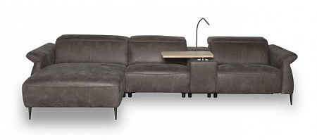 Антивандальный угловой диван с баром FREESIA Vero
