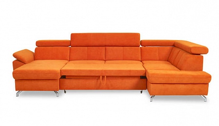 Индивидуальный раскладной диван с двумя оттоманками и ящиками для белья Aloe 1SWL-2RC0-X90K1STP