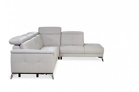 Оранжевый угловой диван с ящиком для белья AMARENO Vero 1NL-1N0-X90K-1STP