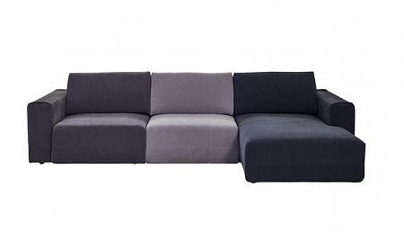 Металлокаркасный угловой диван с оттоманкой Avena 1,5NL-1,5N0-1,5NWP