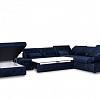 П-образный диван со спальным местом, оттоманкой и ящиком для белья ORTENSIA Vero