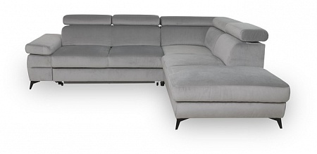 Дизайнерский угловой раскладной диван с оттоманкой и ящиком для белья Dahlia 2RCL-X90K1STP ver. 1