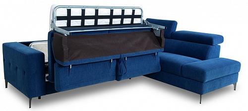 Угловой раскладной диван с оттоманкой и ящиком для белья MUSCARI Vero