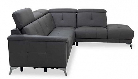 Металлокаркасный угловой диван с реклайнером и ящиком для белья AMARENO Vero