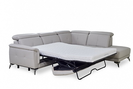 Выдвижной угловой диван со спальным местом и ящиком для белья AMARENO Vero